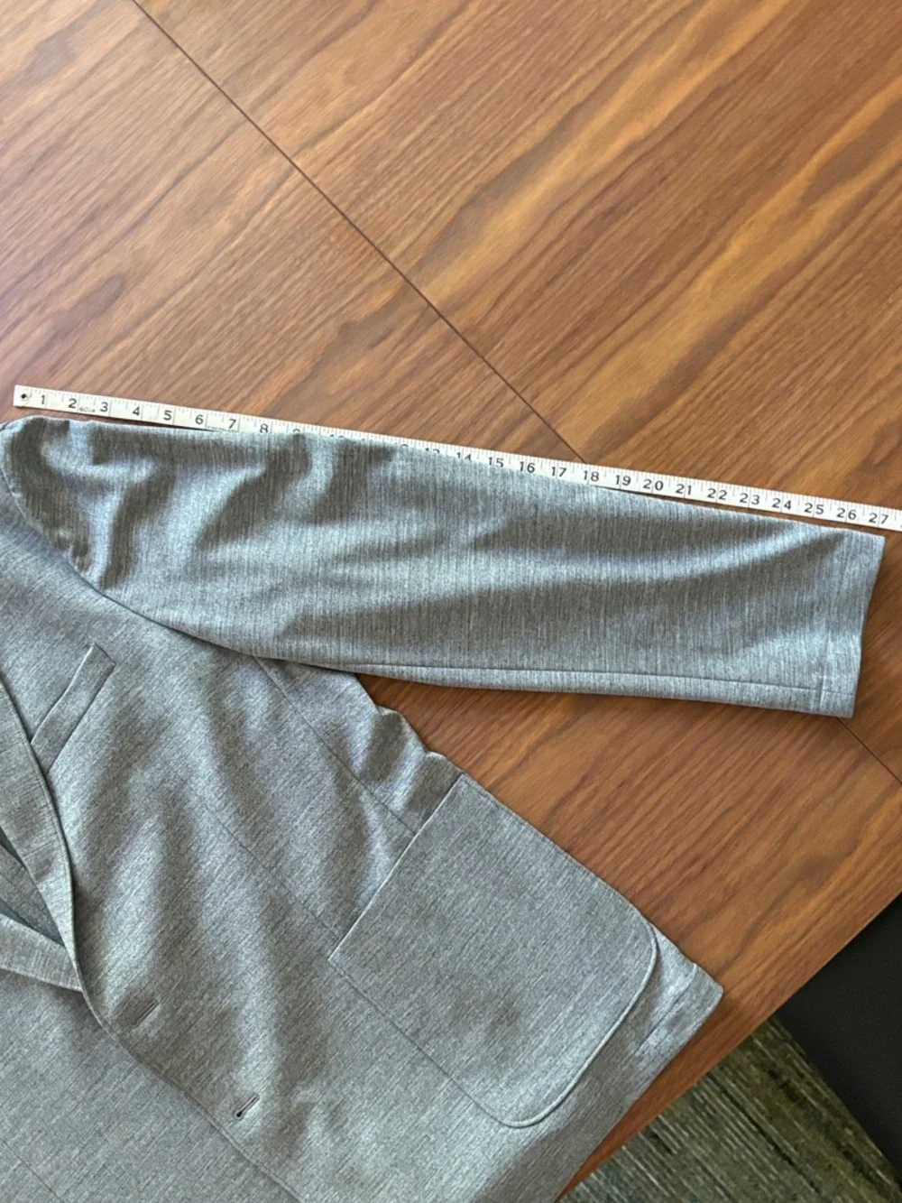 Gray Knit Blazer - Light Heather Gray Sport Coat